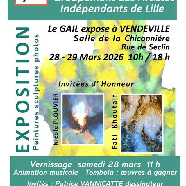 Les artistes du GAIL exposent à Vendeville