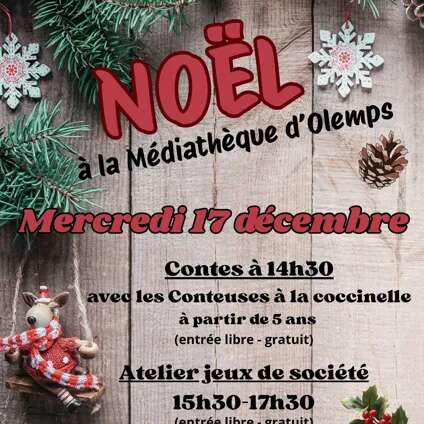 Noël à la médiathèque d'Olemps