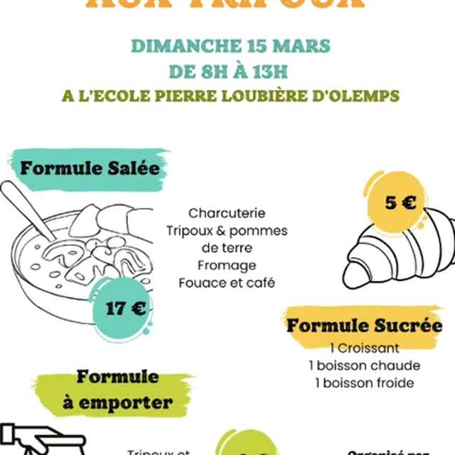 Déjeuner aux tripoux APE Pierre Loubière