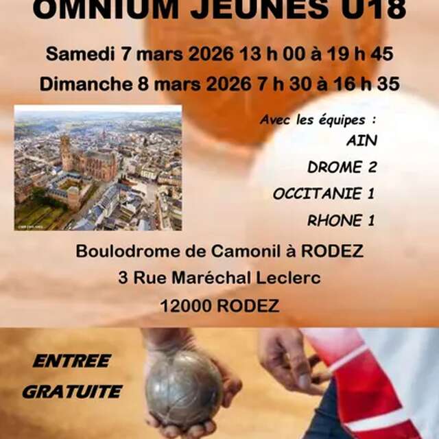 OMNIUM JEUNES U18 – SPORT BOULES