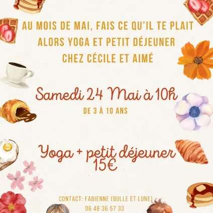 Animation yoga enfant et petit-déjeuner