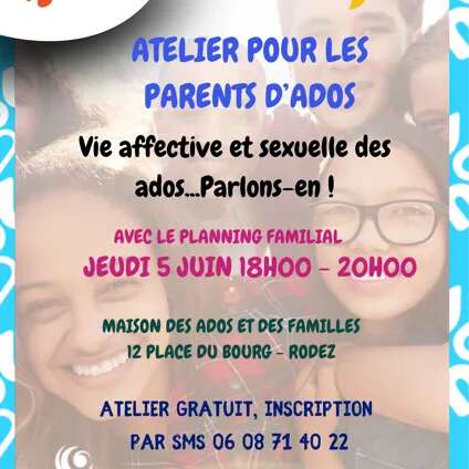 Atelier pour les parents d’Ados