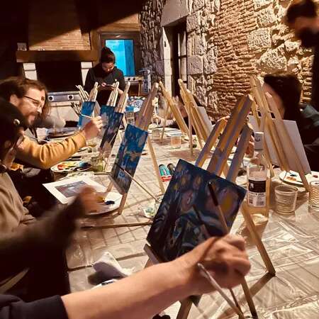 Apéro Peinture au café Ô P'tit Bonheur