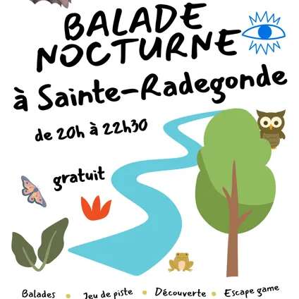 Balade nocturne à Sainte Radegonde