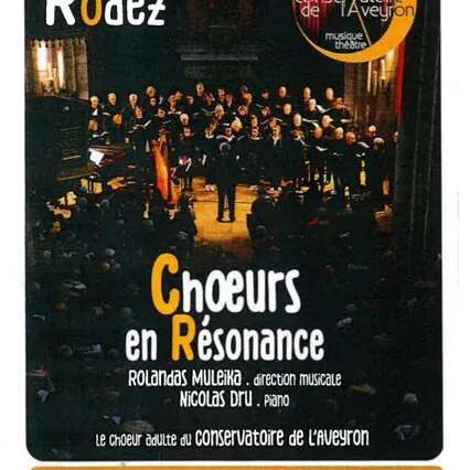 Concert du Conservatoire de l'Aveyron : Choeurs en Résonance