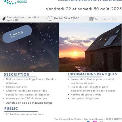 Nuit au buron sur l'Aubrac avec le centre social de Rodez