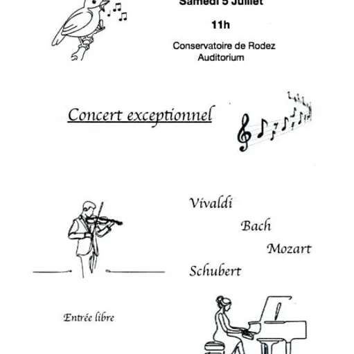 Concert exceptionnel au Conservatoire