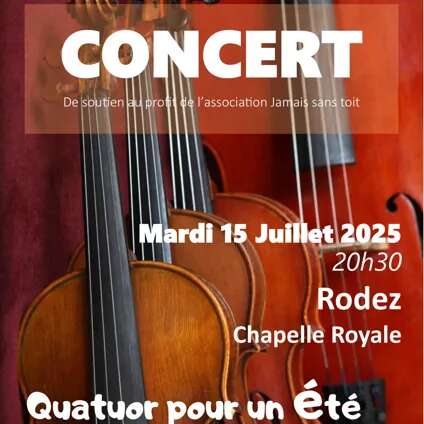 Concert Quatuor pour un été à la Chapelle Royale