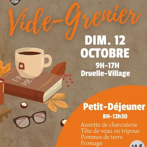 Vide grenier et Petit-déjeuner