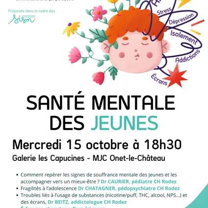 Conférence : "Parlons santé, la santé mentale des jeunes"