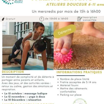 Atelier douceur 6-11 ans- Un mercredi par mois