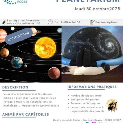 Animation planétarium