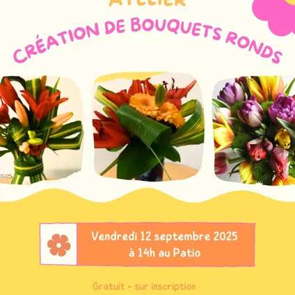Atelier création de bouquets ronds
