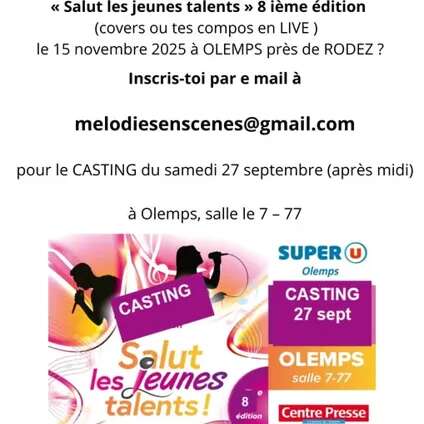 CASTING pour la soirée Salut les jeunes talents