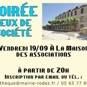 Soirée jeux à la Maison des Associations