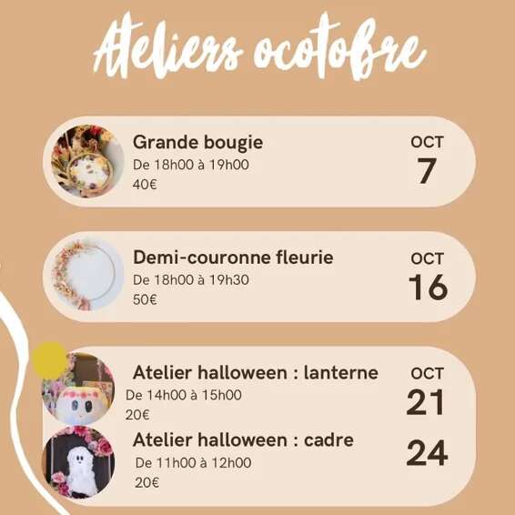 Atelier Art Floral : Grande Bougie