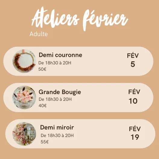 Atelier Art Floral : Grande Bougie