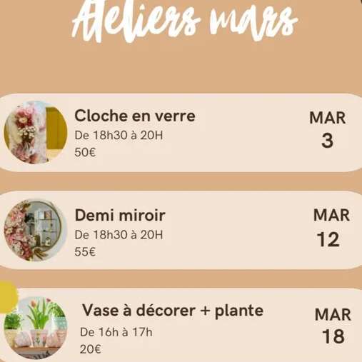 Atelier Art Floral : Cloche en verre