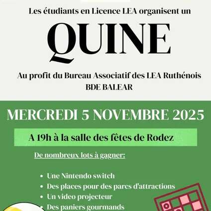 QUINE ASSOCIATIF DES ÉTUDIANTS LEA RUTHÉNOIS