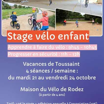 Stage Vélo pour enfants