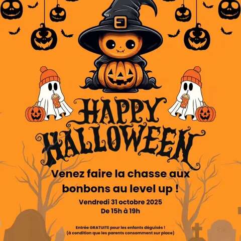 Chasse aux Bonbons d’Halloween au Level Up