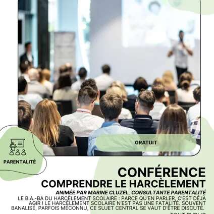 CONFÉRENCE : Comprendre le harcèlement