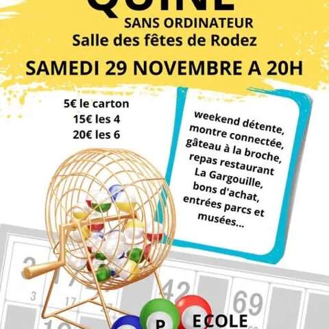 Quine de l'école de Cardaillac