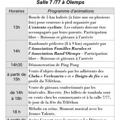 Téléthon à Olemps