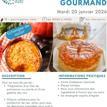Atelier culinaire : Rendez vous gourmand