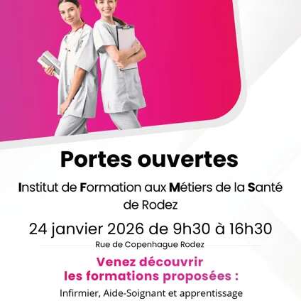 Portes Ouvertes Institut de Formation aux Métiers de le Santé de Rodez