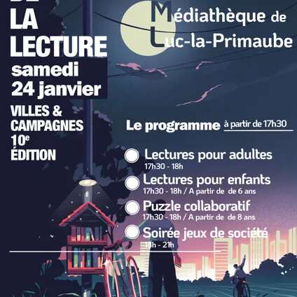 Soirée lecture et jeux de société