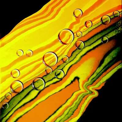 Atelier de peinture pouring