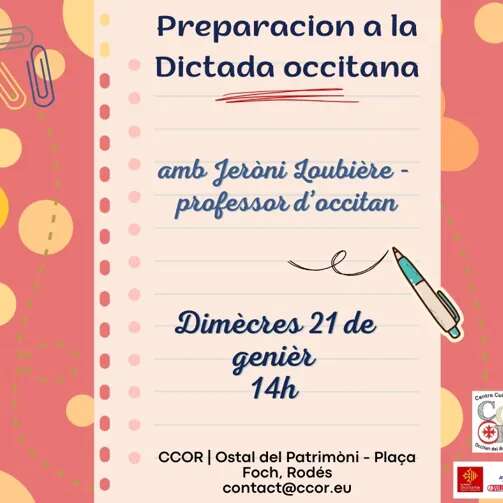 Atelier de préparation à la dictée occitane