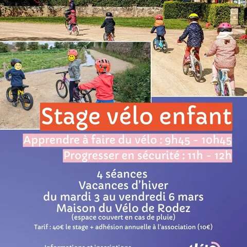 Stage de vélo - progresser à vélo