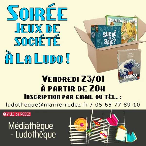 soirée Jeux à la ludothèque de Rodez