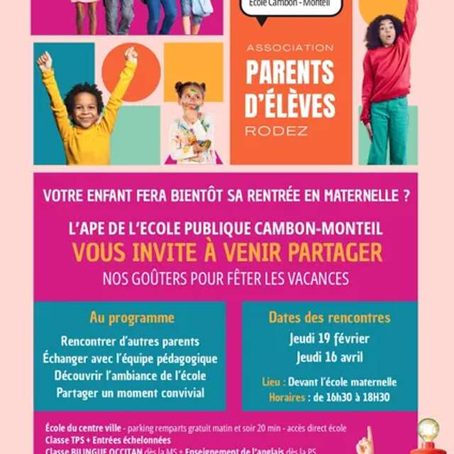 Goûters Association des parents d'élèves de l'école Cambon-Monteil