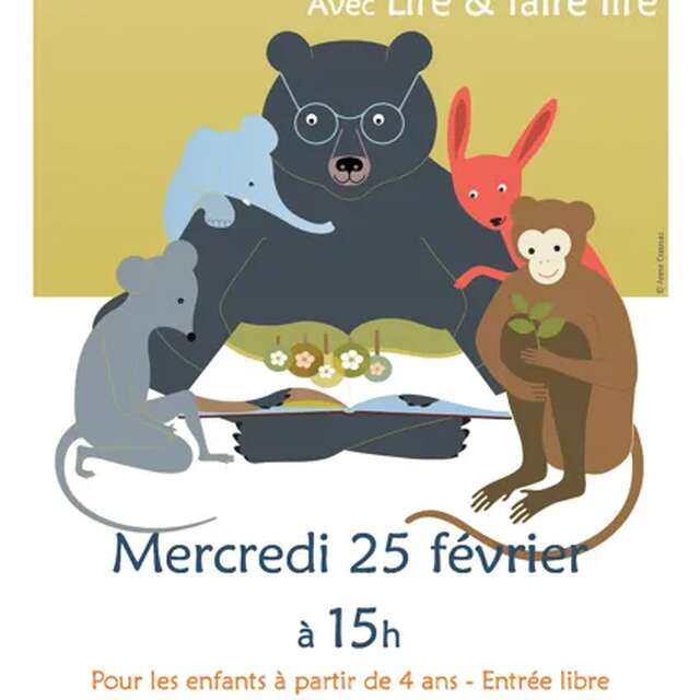 Lectures en famille à la Médiathèque de Rodez avec lire et faire lire
