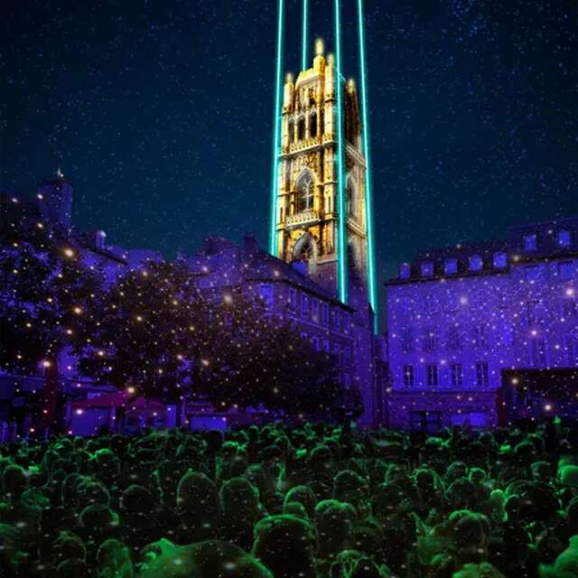 500 ANS CLOCHER CATHÉDRALE - Mise en lumière artistique du clocher