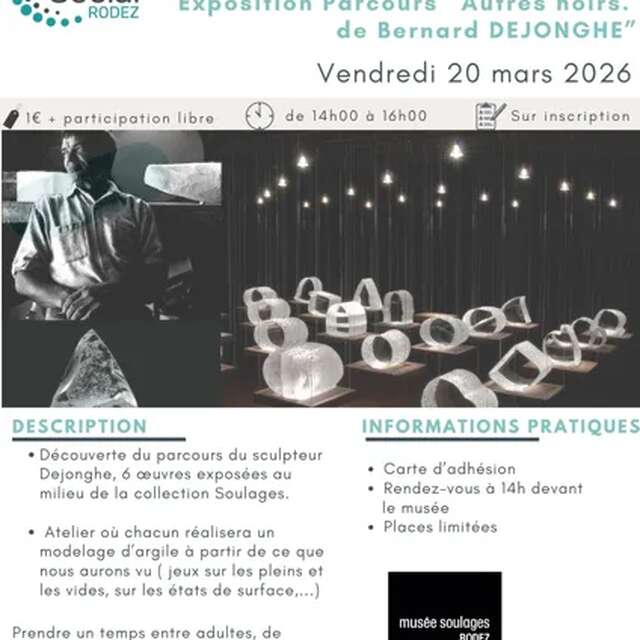 Découverte de l'exposition de Bernard DEJONGHE au musée Soulages