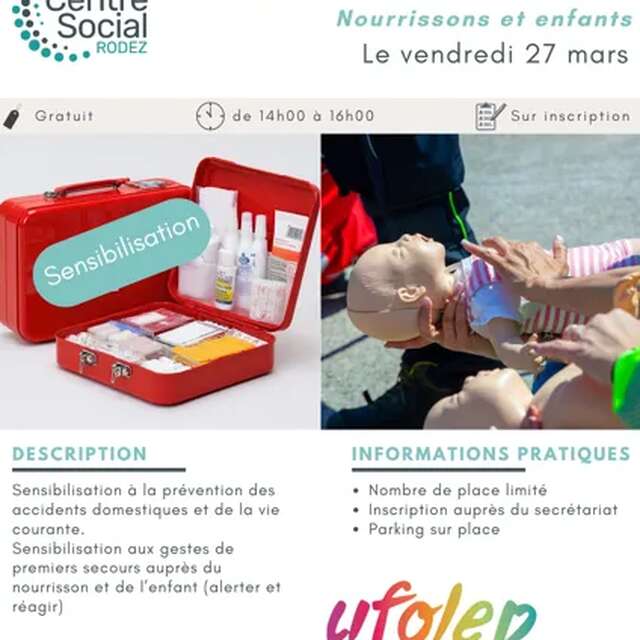 Sensibilisation gestes premiers secours (nourrissons et enfants)