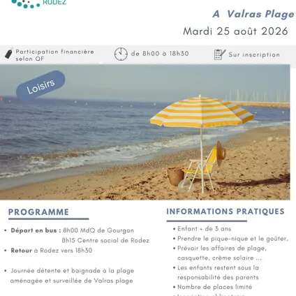 Sortie à la mer à Valras plage