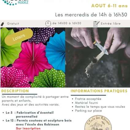 Activités parents & enfants (6-11 ans)