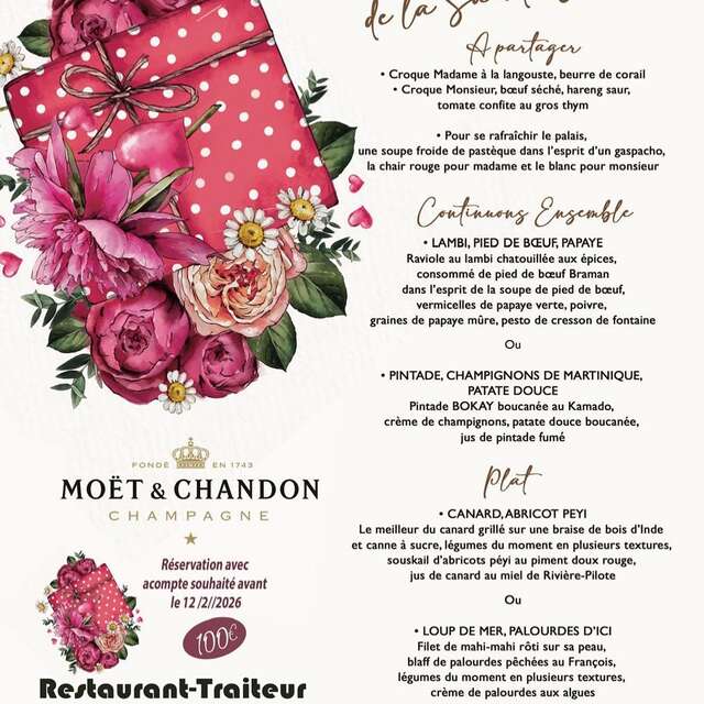 Menu de Saint-Valentin (Carte Blanche)