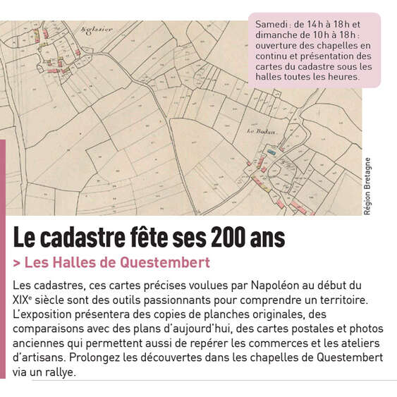 1825-2025 / Les 200 ans du cadastre Napoléonien de Questembert