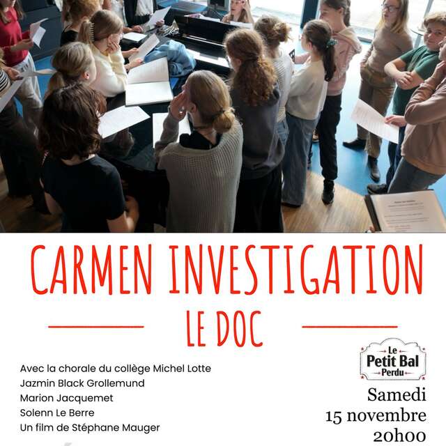 Le Mois du Doc au cinéma Le Petit Bal Perdu : "C'était pas écrit" et "Carmen Investigation"
