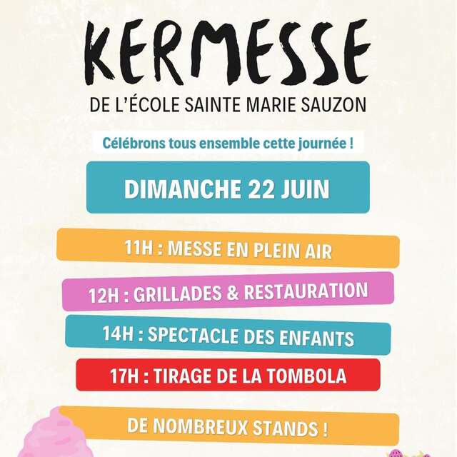 Kermesse de l'école Sainte Marie