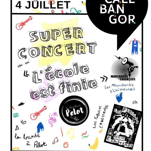 Super concert : "L'école esr finie"