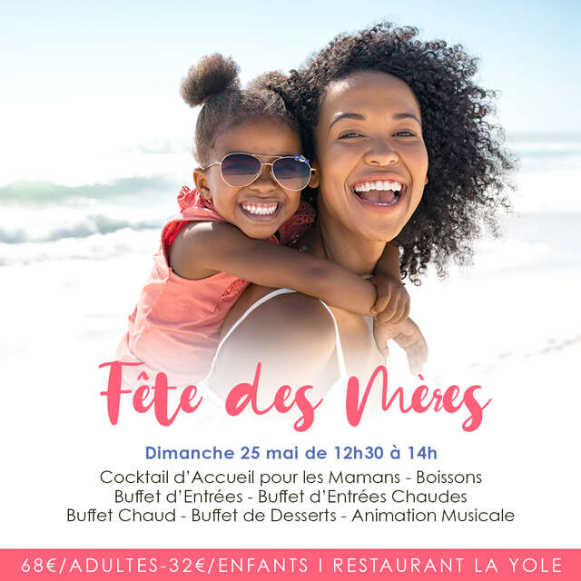 Menu de la Fête des Mères (La Yole - Karibéa Sainte-Luce Hôtel ***)