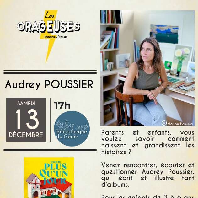 Rencontre avec l'auteure et illustratrice jeunesse Audrey Poussier