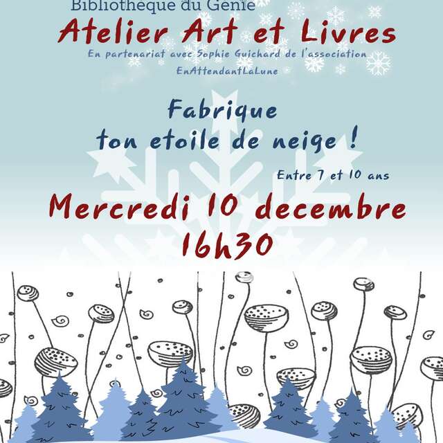 Atelier Art et Livres : fabrique ton étoile de neige !